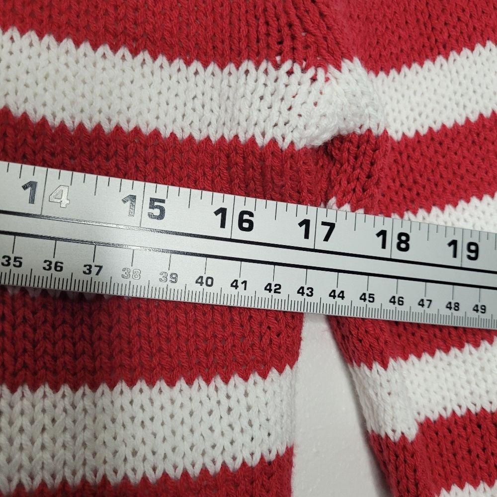 Grayson Threads USA red white blue flag patriotic open knit sweater x small NWT - Picture 5 of 6